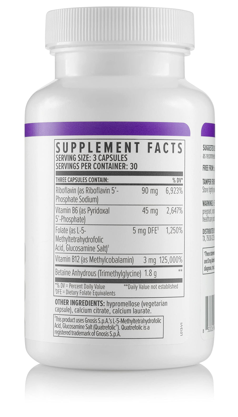 Biote Methyl Factors ingredientes clave resaltados para apoyo de metilación y energía