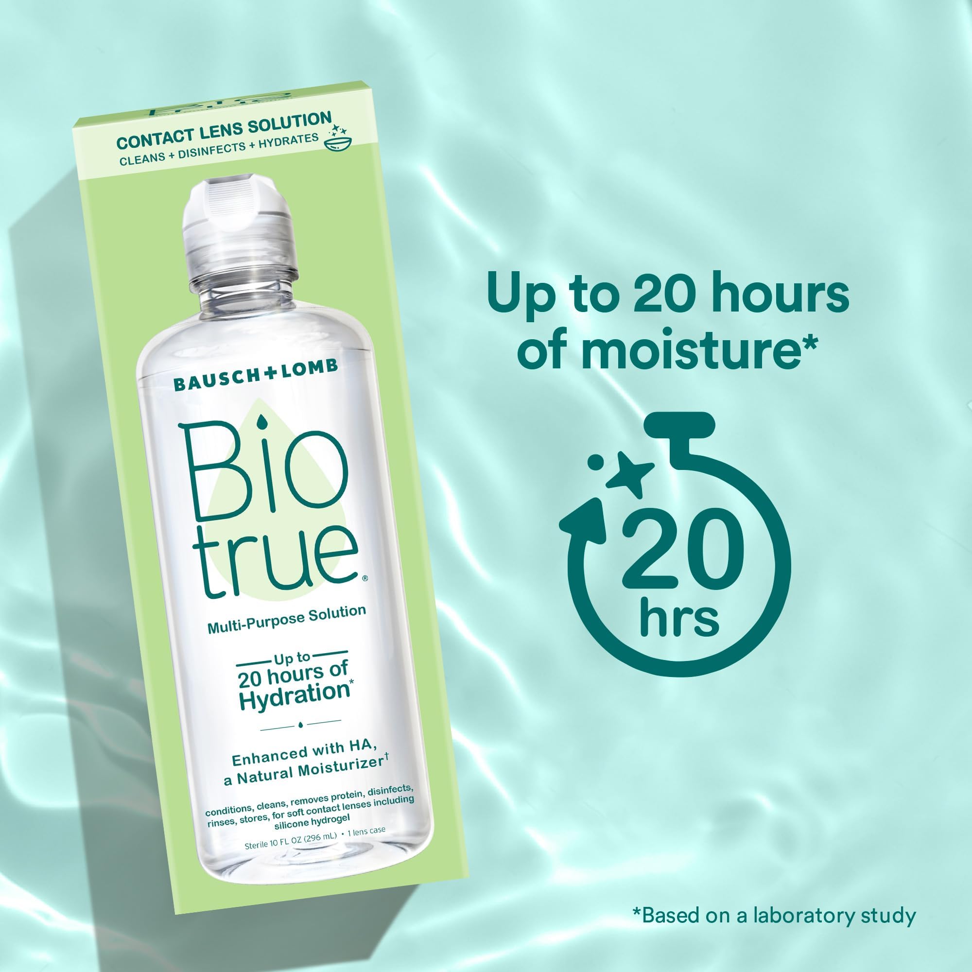 Biotrue estuche con lentes y solución listo para almacenamiento seguro