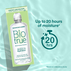 Biotrue estuche con lentes y solución listo para almacenamiento seguro