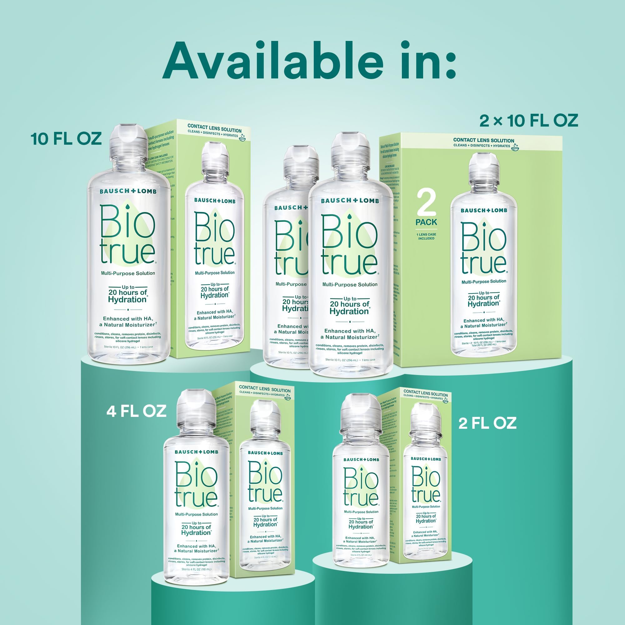 Biotrue etiqueta informativa en primer plano con instrucciones claras