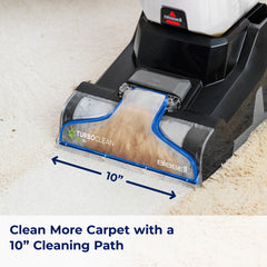 Bissell TurboClean Pet XL primer plano de cepillos 4 hileras para limpieza profunda
