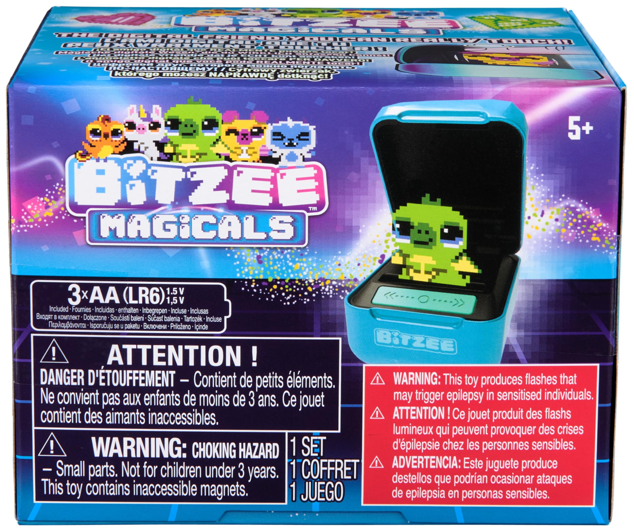 BITZEE alineación de varios personajes mostrando la colección completa