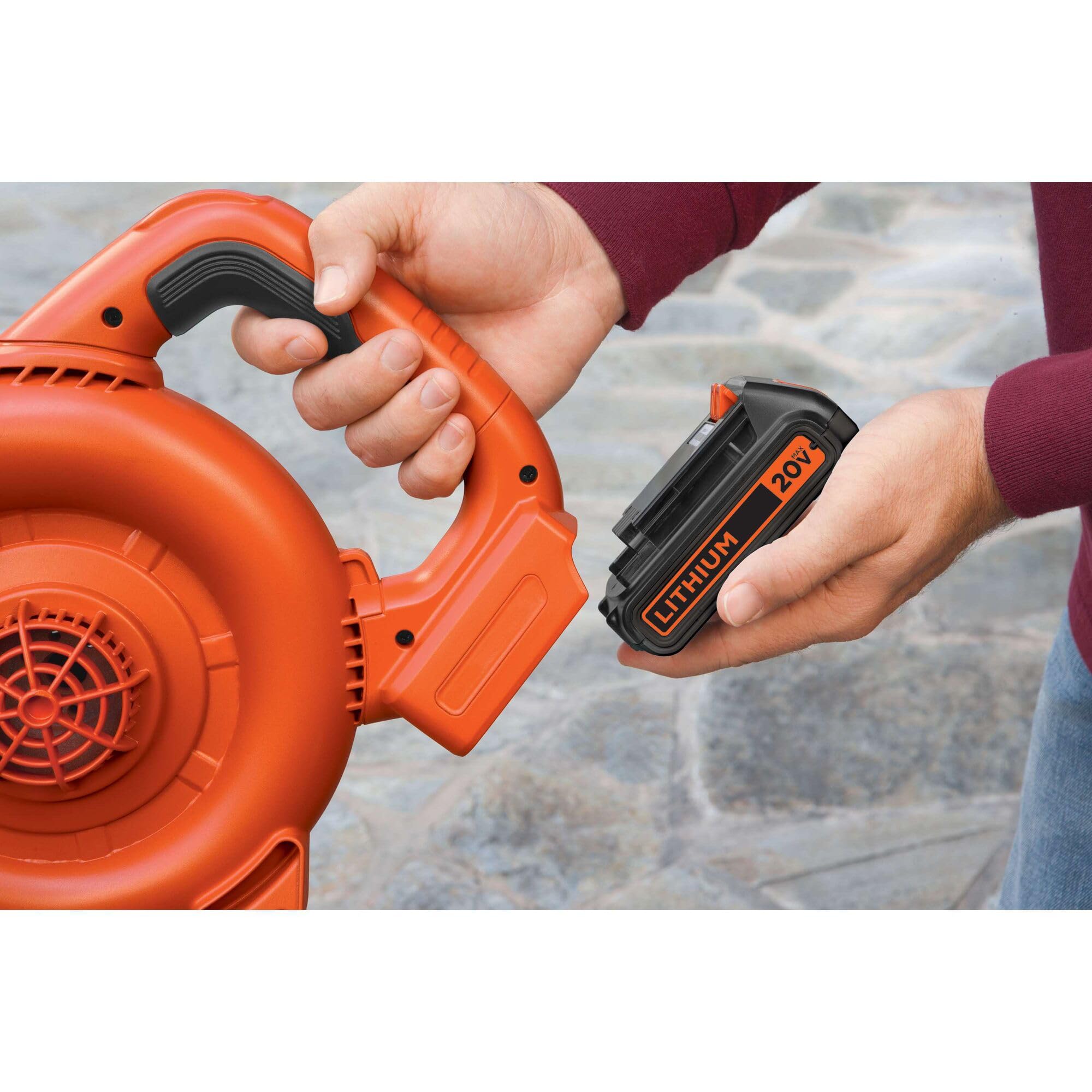 BLACK+DECKER ilustración interna de celdas de ion litio para rendimiento fiable