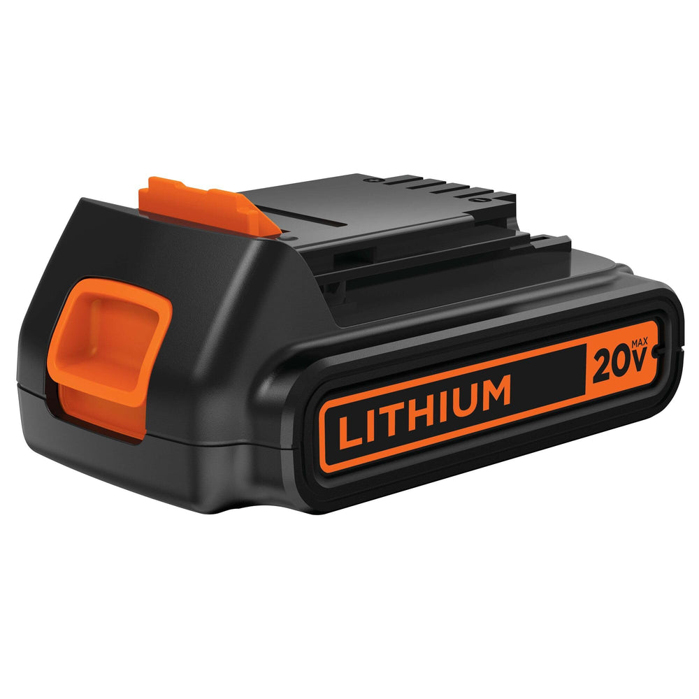 BLACK+DECKER detalle de conectores de la batería 20V MAX para fácil acople