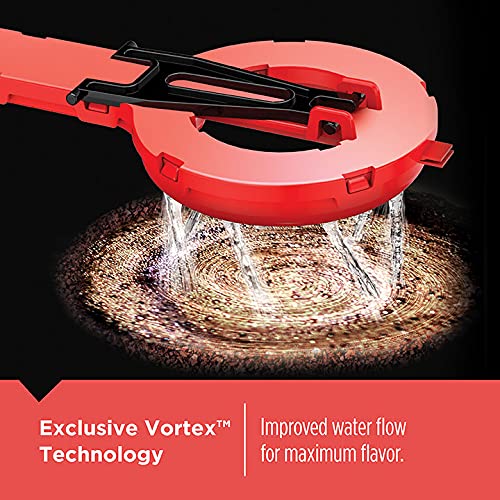 BLACK+DECKER jarra de vidrio mostrando el café y la capacidad para 12 tazas