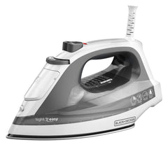 BLACK+DECKER vista frontal ligera y controles accesibles