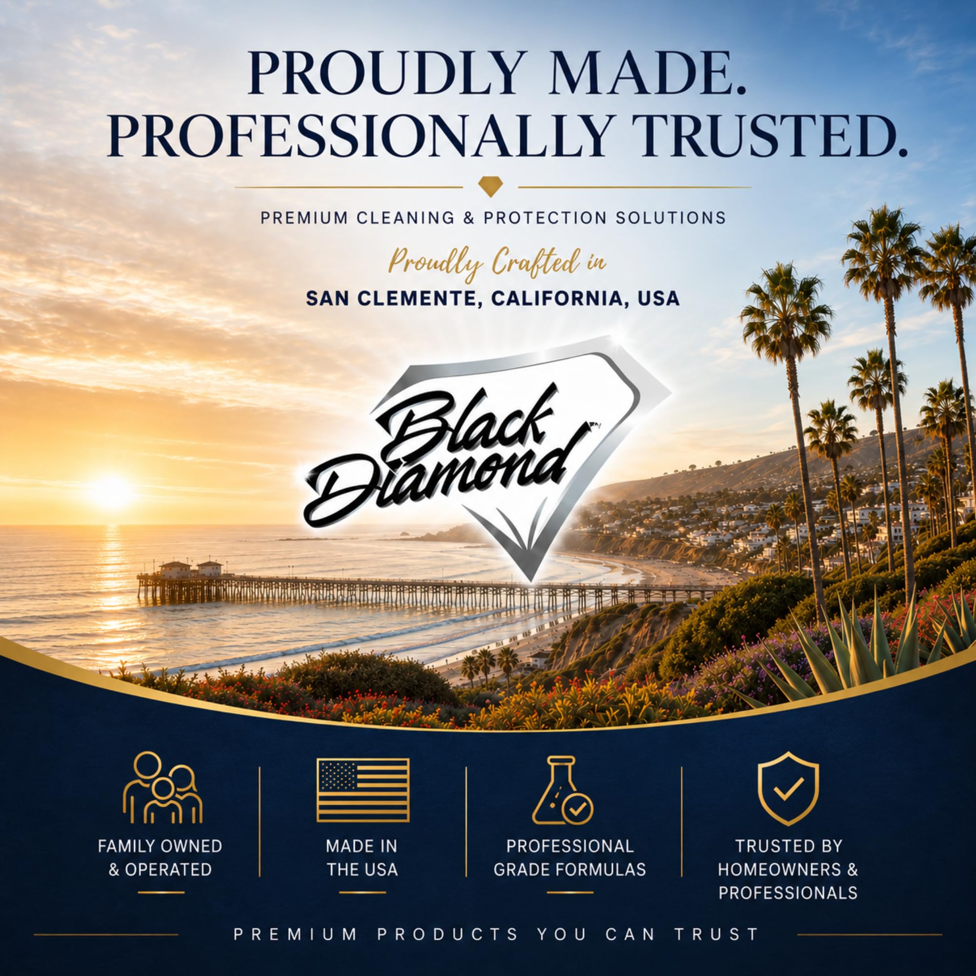 Black Diamond Stoneworks almacenamiento ordenado en sala de servicio para mantenimiento
