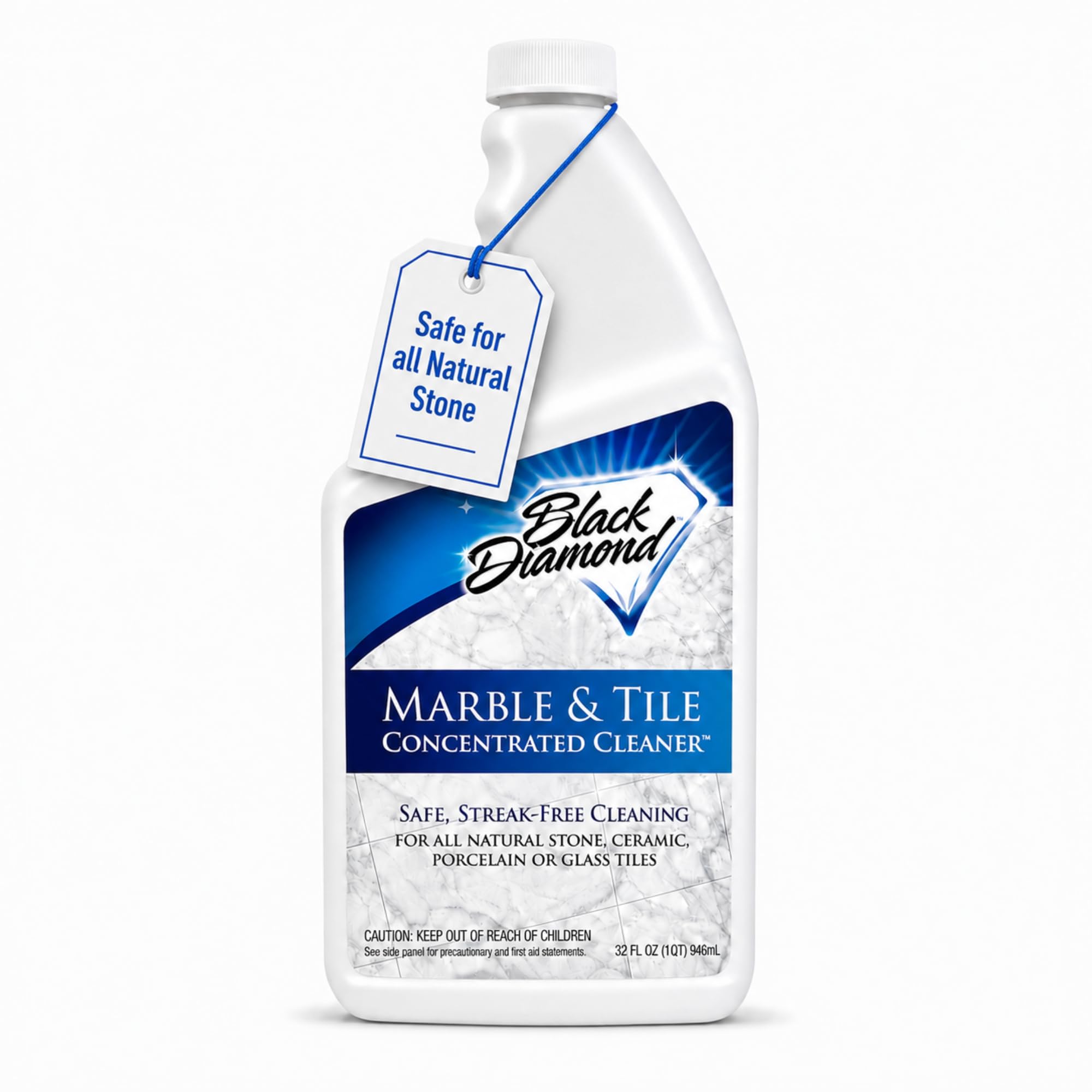 Black Diamond Stoneworks botella frente mostrando etiqueta y beneficios visibles