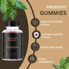 Black Girl Vitamins gomita en primer plano que muestra textura y atractivo
