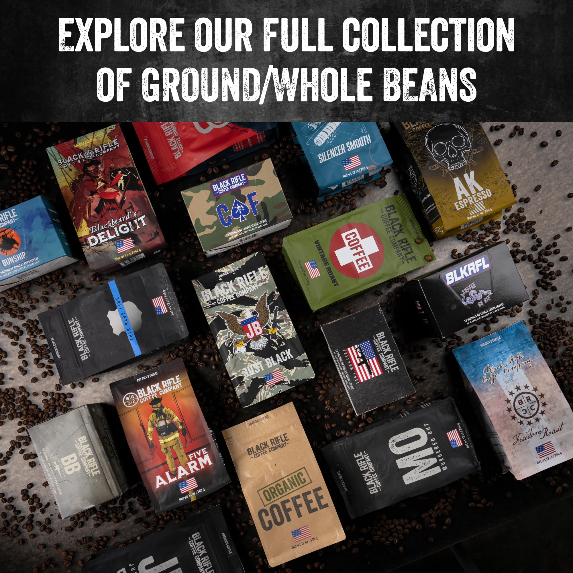 Black Rifle Coffee escena en cocina mostrando producto en uso diario y conveniencia