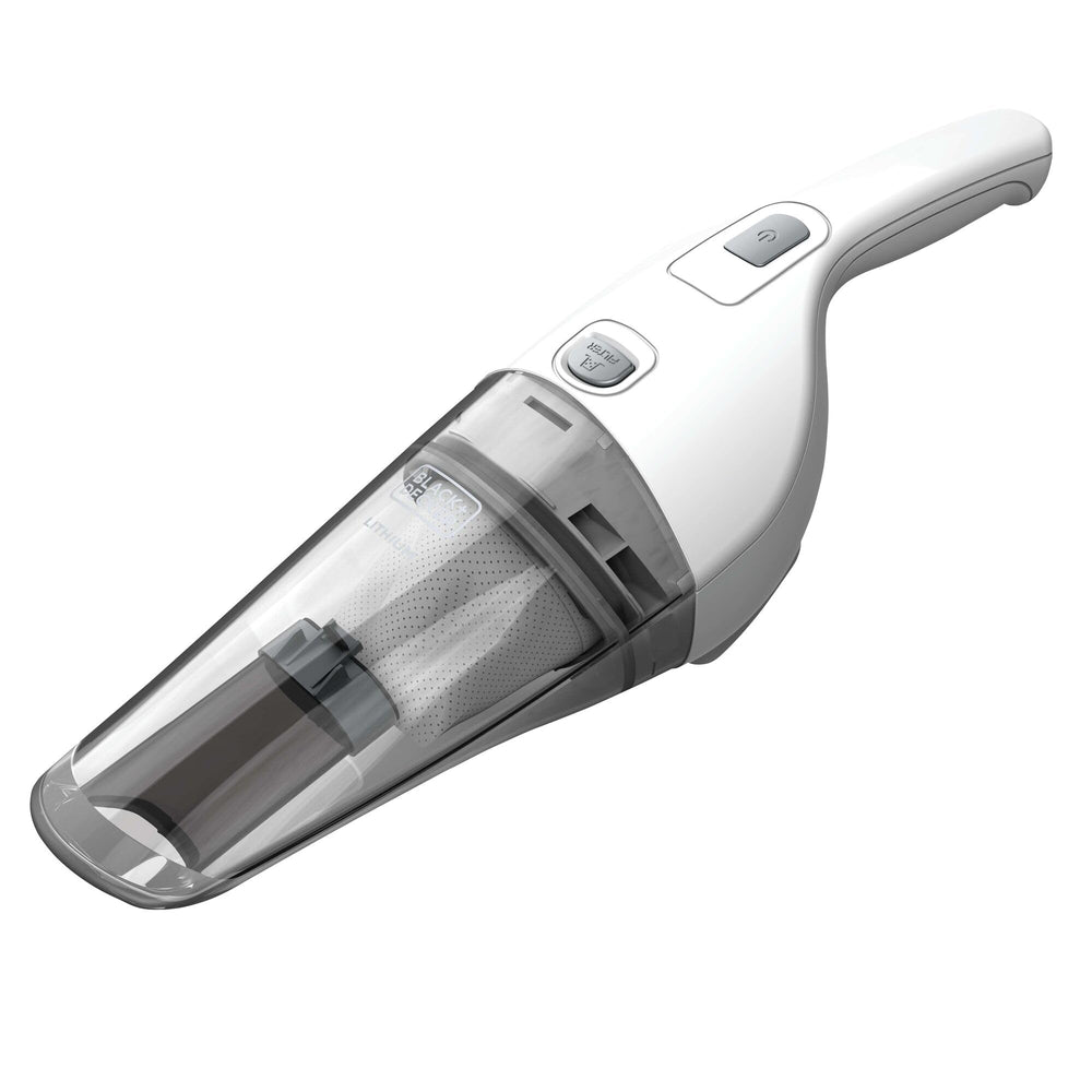 BLACK+DECKER vista frontal de la aspiradora de mano, compacta y ligera