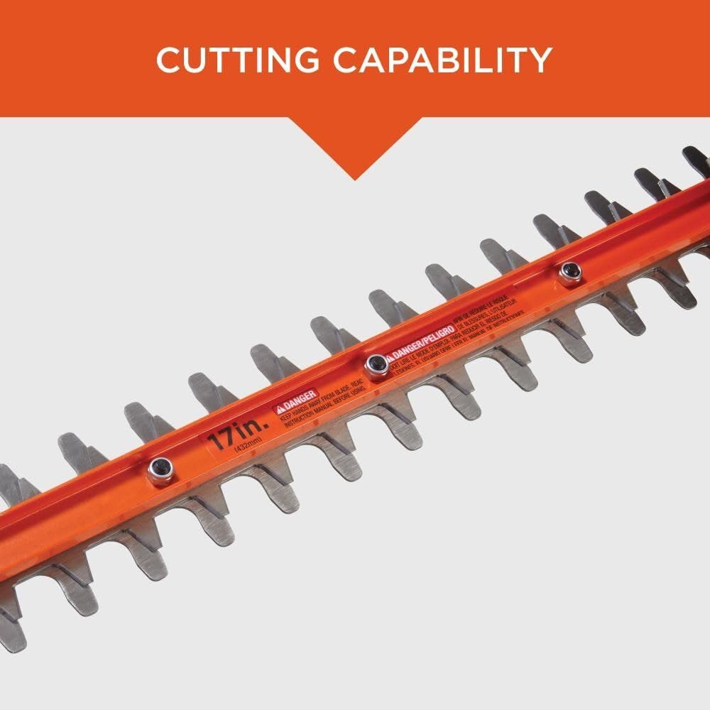 BLACK+DECKER blade guard and tip for safe storage and protected cutting edge