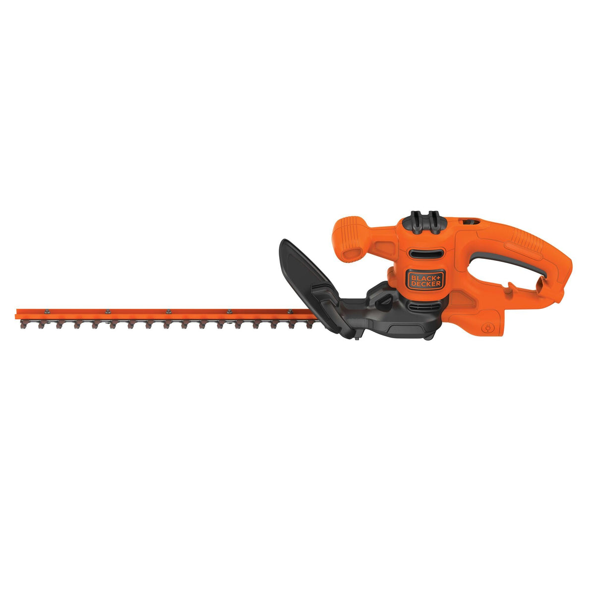 BLACK+DECKER front view showing lightweight trimmer and ergonomic profile