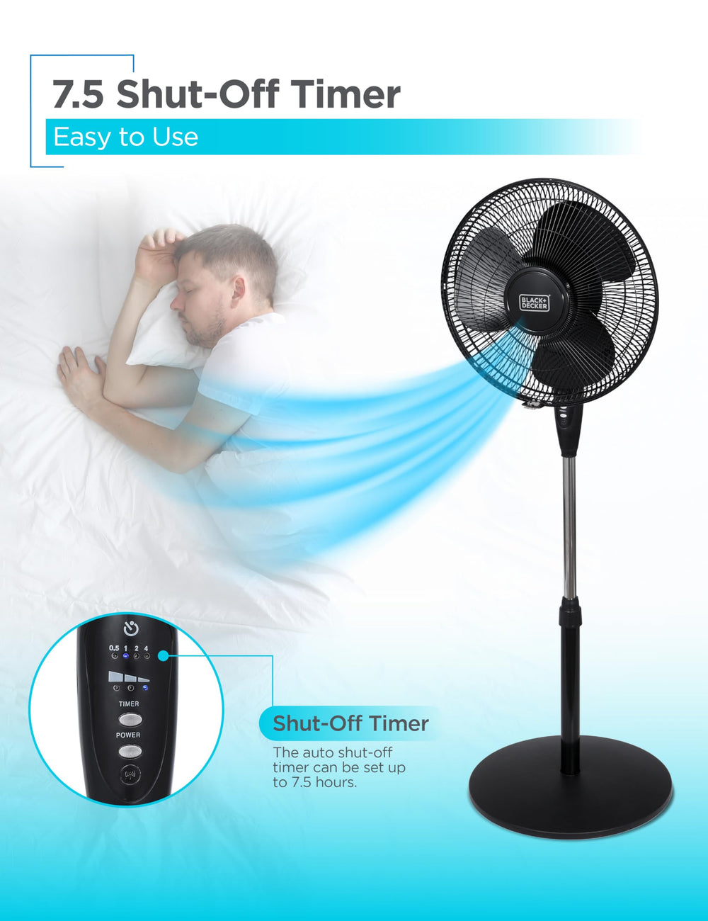 BLACK+DECKER comparación de escala junto a una silla para tamaño y estabilidad