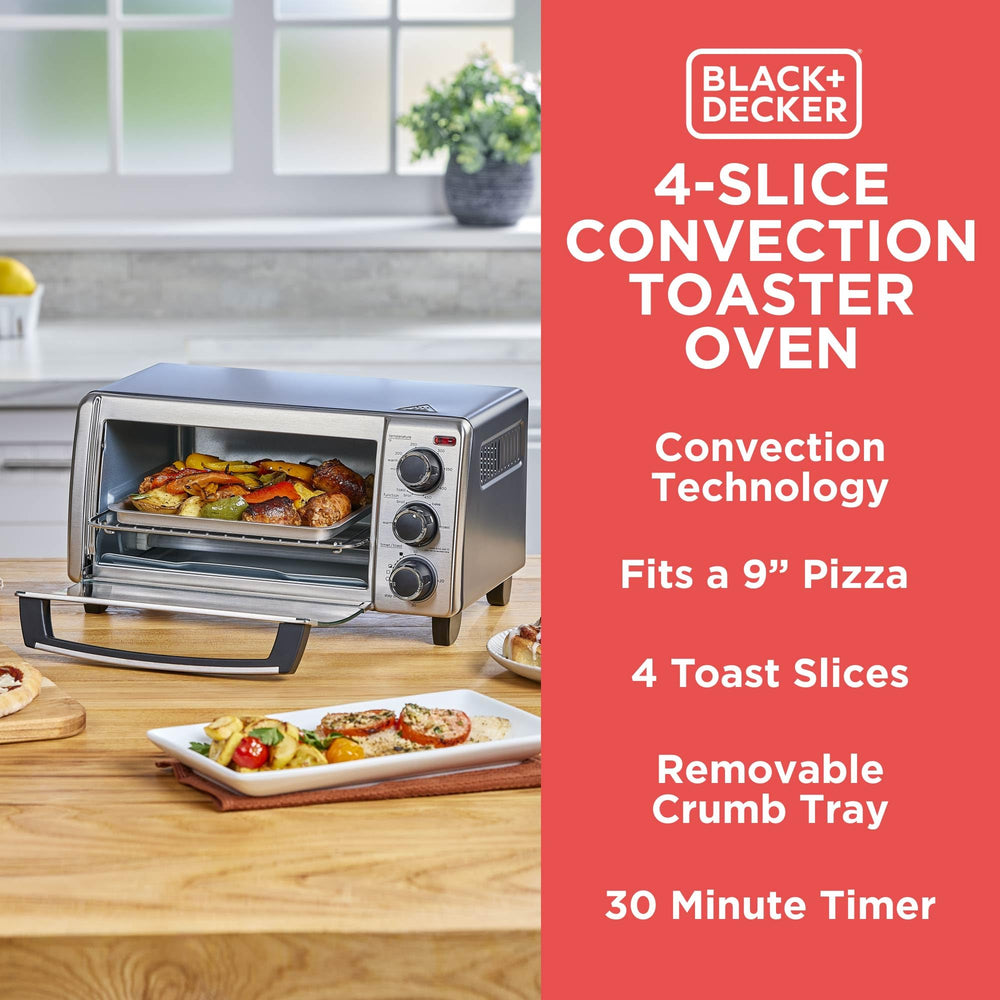 BLACK+DECKER panel de controles con temporizador de 30 minutos y opciones claras