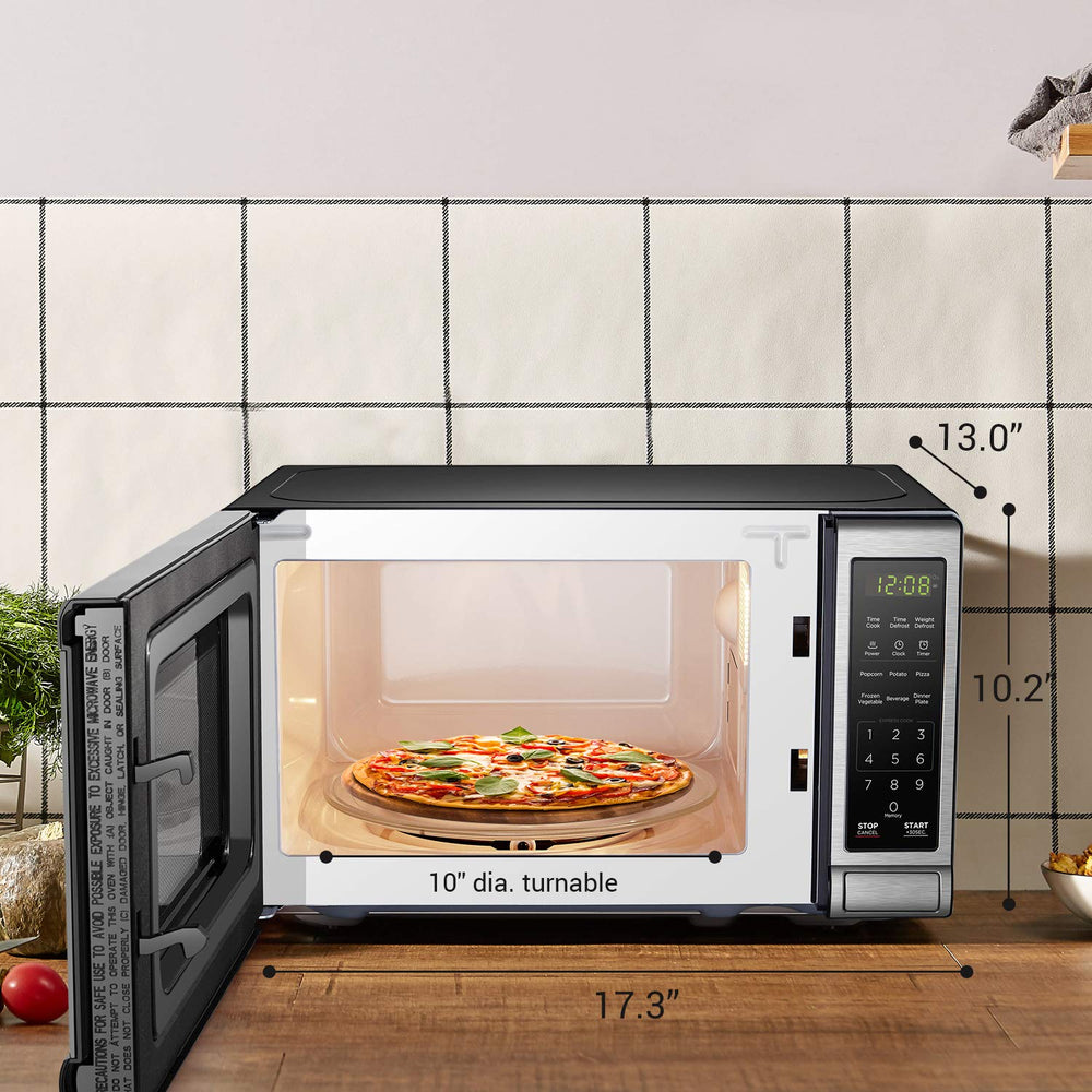 BLACK+DECKER detalle de la puerta con botón de apertura para acceso seguro y rápido
