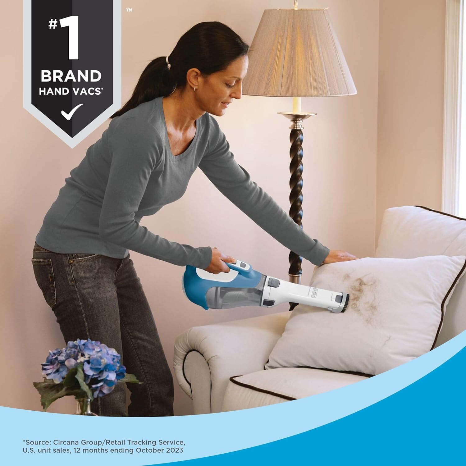 BLACK+DECKER cepillo abatible para polvos y tapicerías delicadas