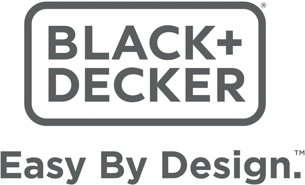 BLACK+DECKER included spool, guard, and auxiliary handle displayed for ready-to-use convenience