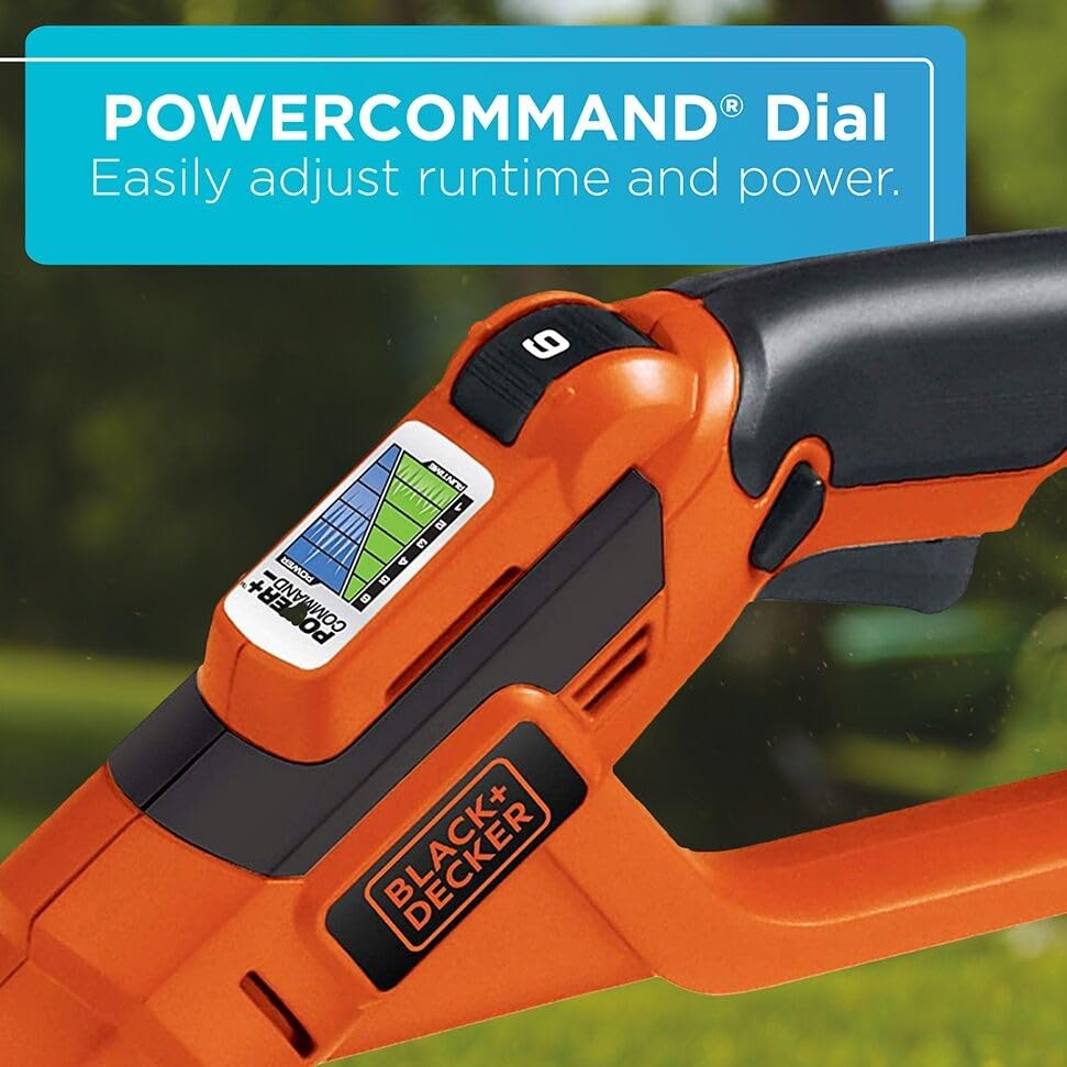 BLACK+DECKER converted edger trimming along driveway for neat borders and precise results