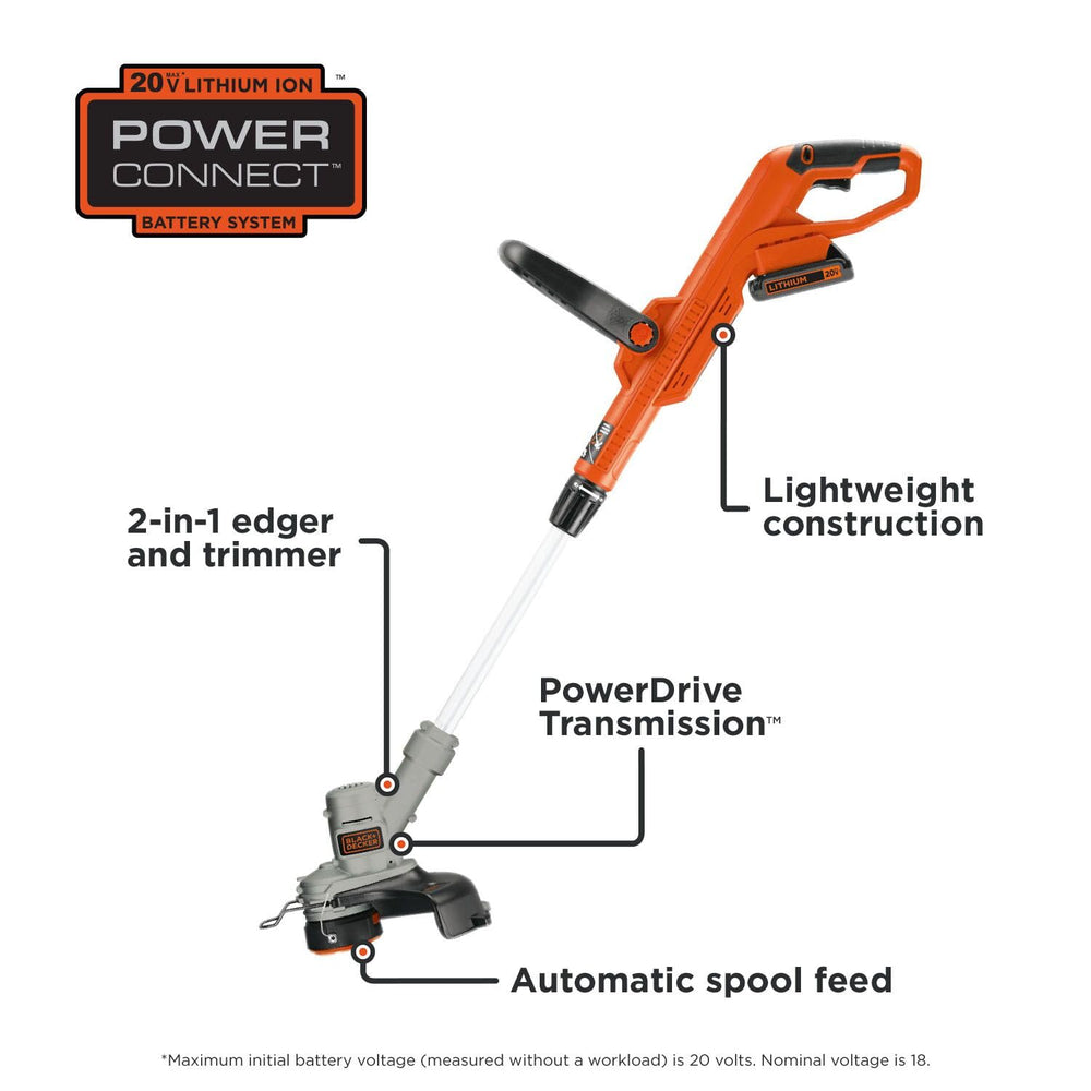 BLACK+DECKER en modo edge con rueda para bordes precisos y controlados