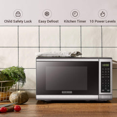 BLACK+DECKER plato giratorio de vidrio removible para limpieza rápida y mantenimiento sencillo