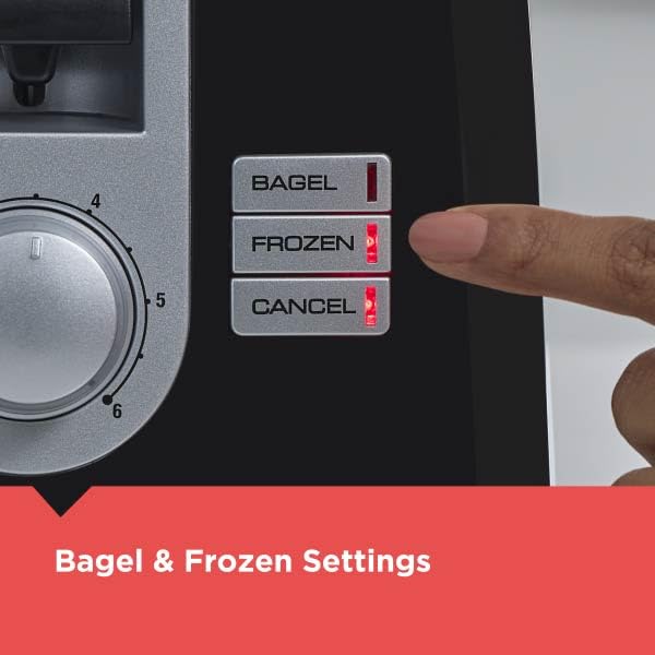 BLACK+DECKER tostando un bagel en función bagel, dorado adecuado en una cara