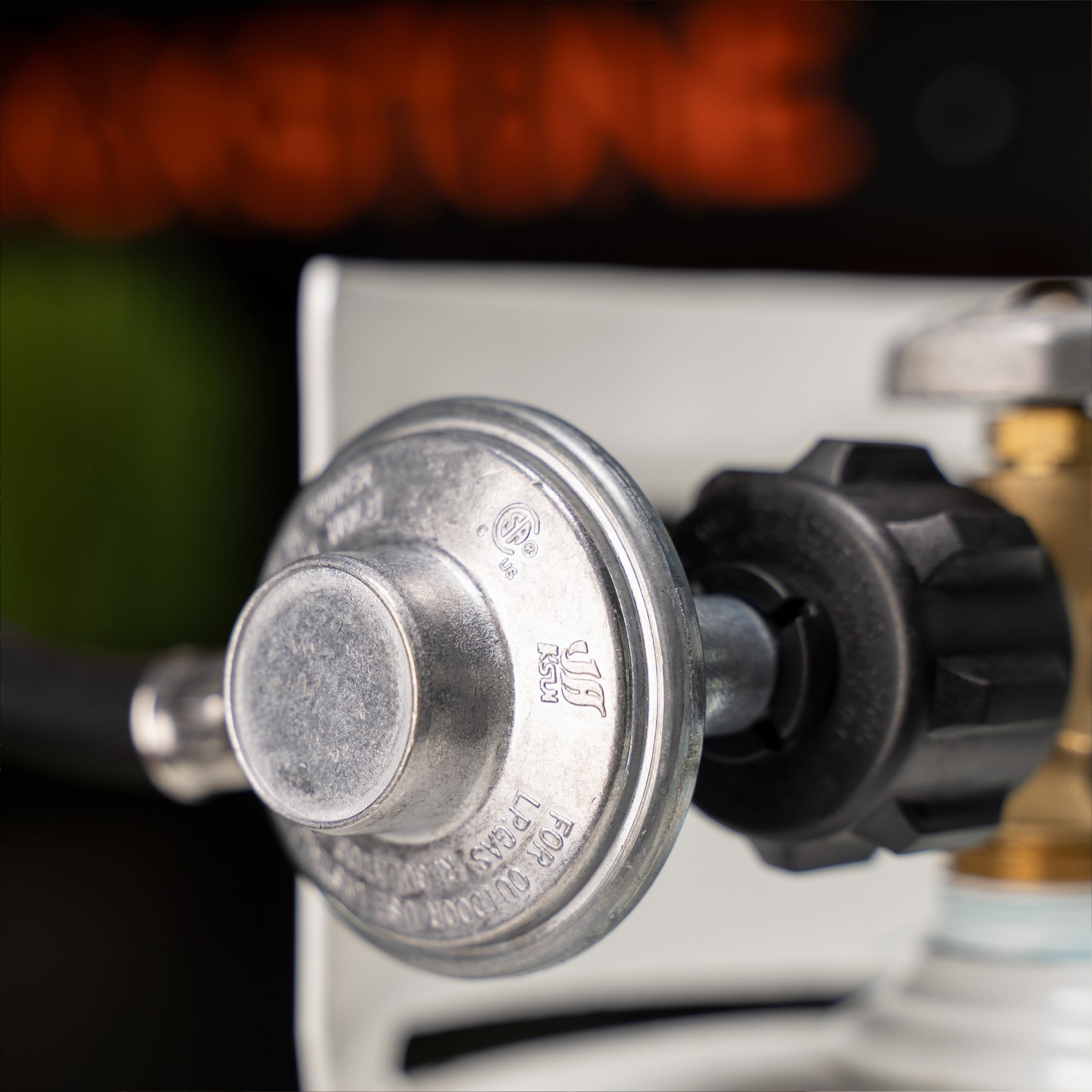 Blackstone 5471 en entorno de camping ilustrando portabilidad y resistencia al clima