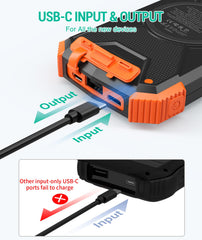 BLAVOR puertos y USB-C 20W visibles para cargas rápidas y múltiples dispositivos