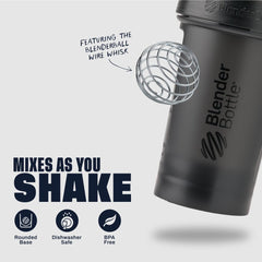 BlenderBottle detalle de la BlenderBall de acero inoxidable para mezclas sin grumos