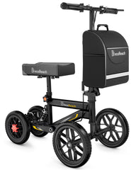 BlessReach scooter de rodilla frontal mostrando estabilidad y maniobrabilidad
