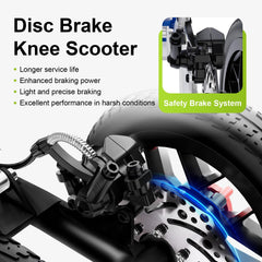 BlessReach scooter plegado compacto para transporte y fácil guardado