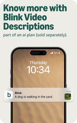 Blink Outdoor 2K+ montada en pared durante instalación, montaje rápido y sencillo