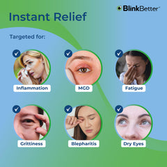 Toallita BlinkBetter desplegada en mano, muestra grosor y humedad para confort