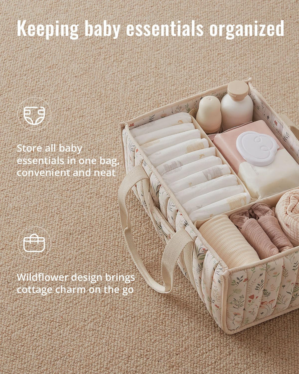 Blissful Diary primer plano acolchado que muestra textura suave y protección del contenido