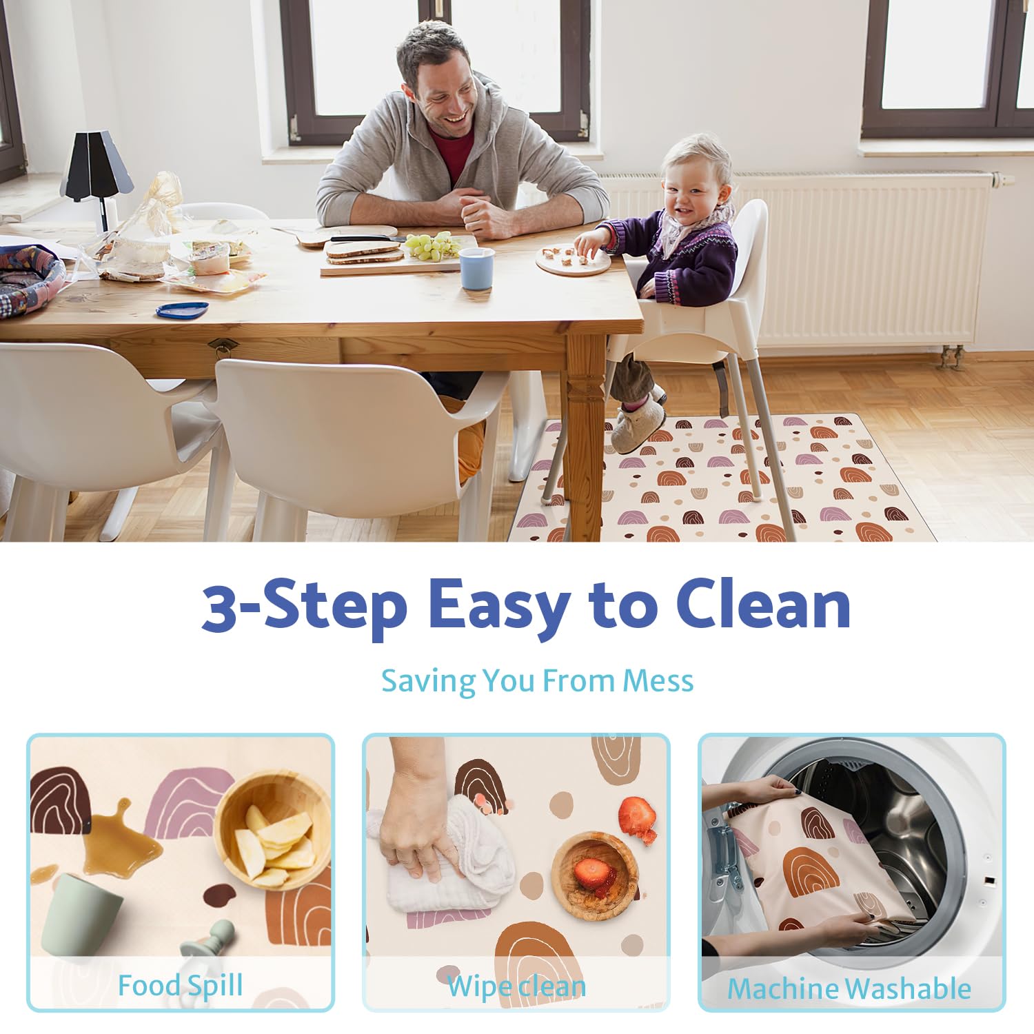 Blissful Diary etiqueta con instrucciones de lavado y cuidado claras