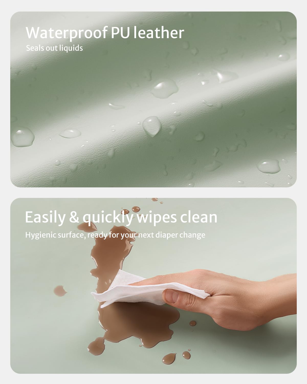 Blissful Diary detalle textura PU suave, limpieza fácil y cómoda