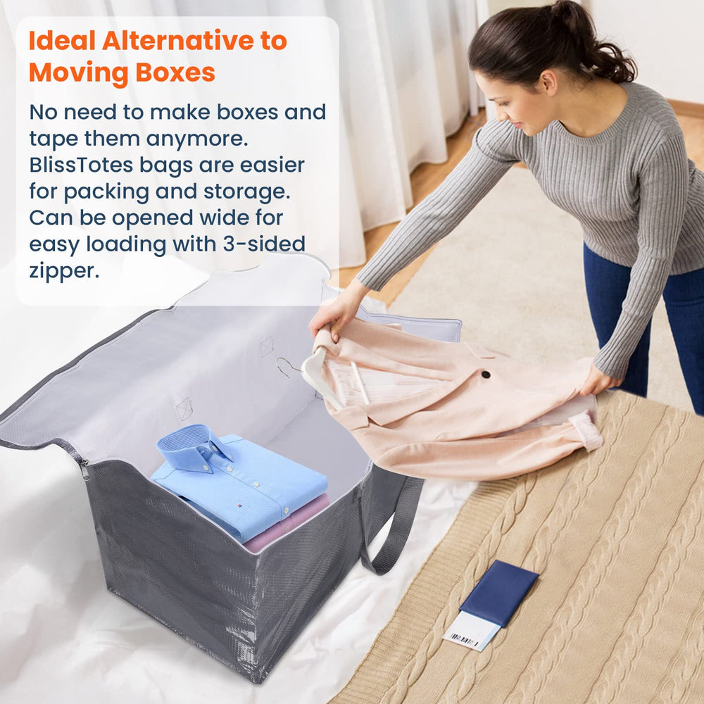 BlissTotes interior liso fácil de limpiar que protege la ropa