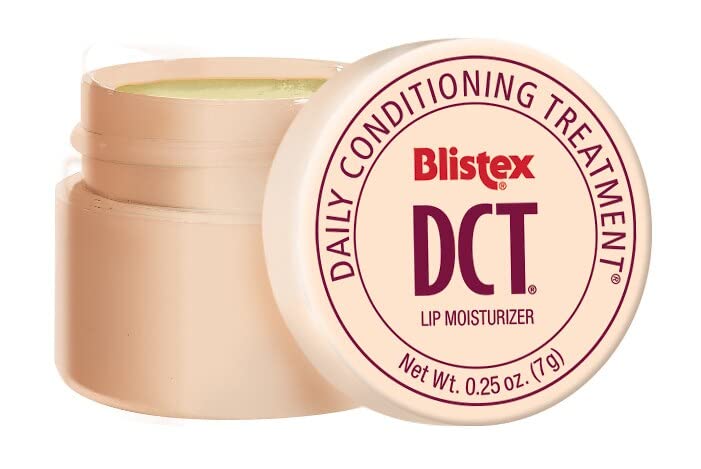 Blistex DCT close-up de textura que muestra hidratación intensa