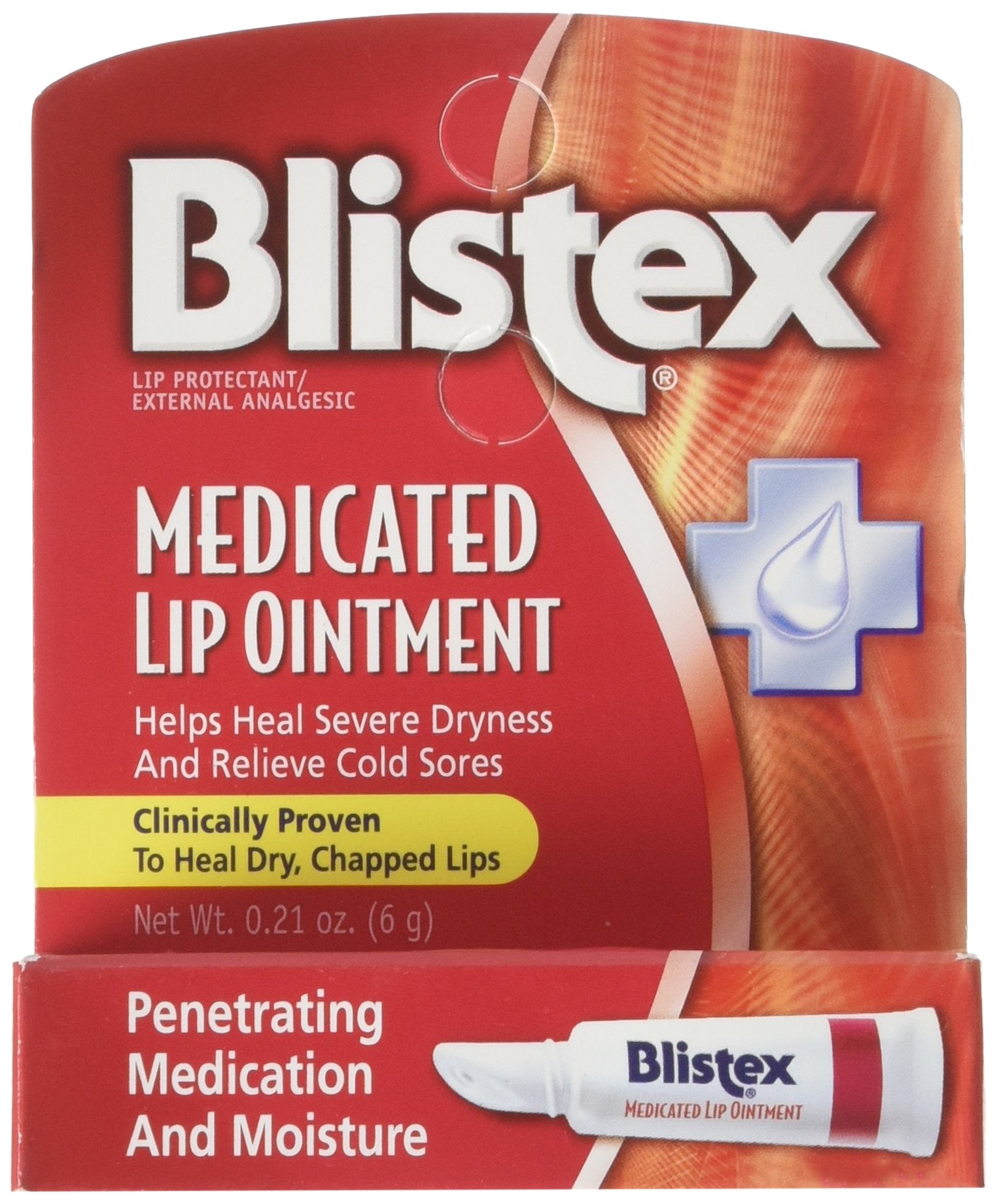 Blistex presentación frontal pack de 6 mostrando el envase y conveniencia
