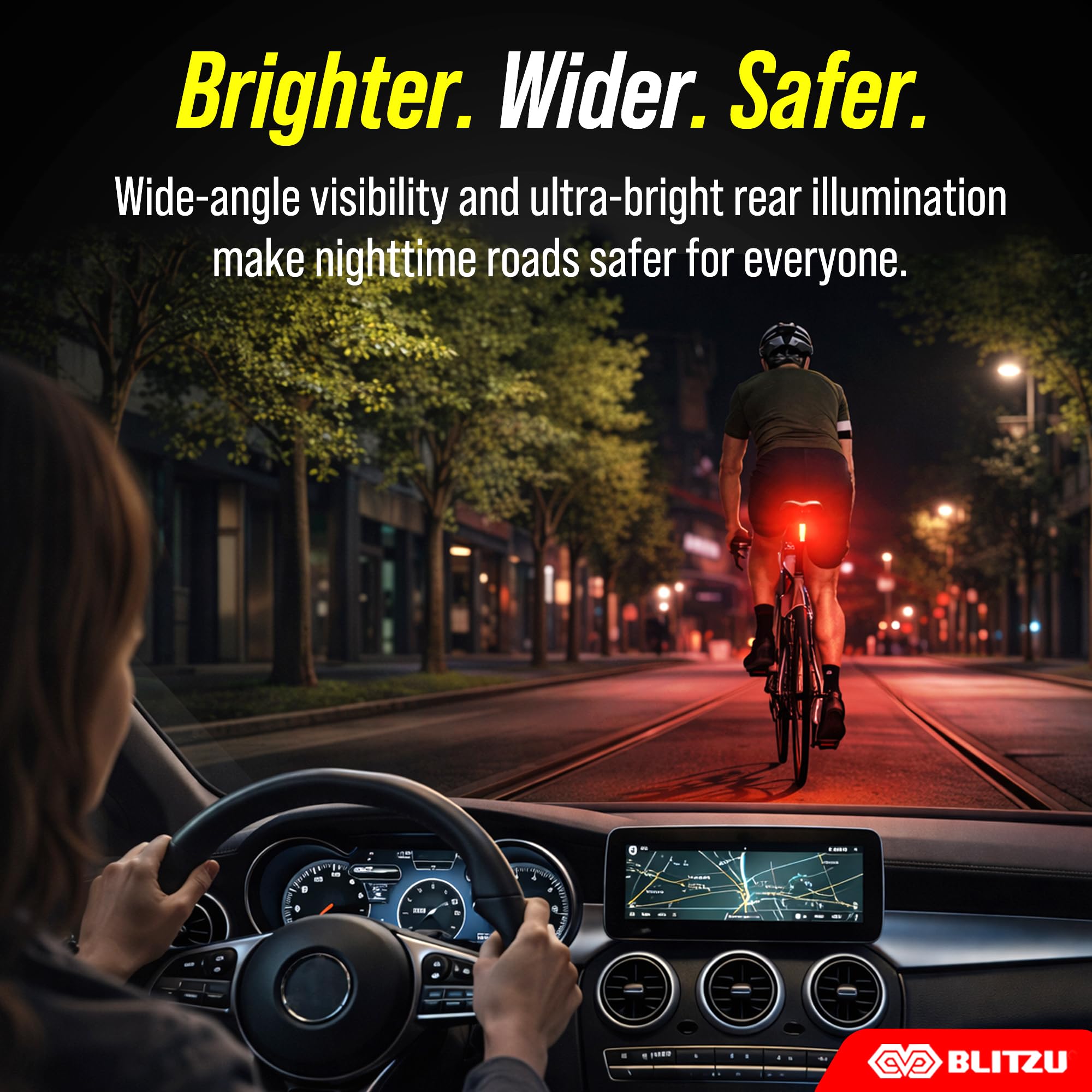 BLITZU lights held in hand showing compact size and portability