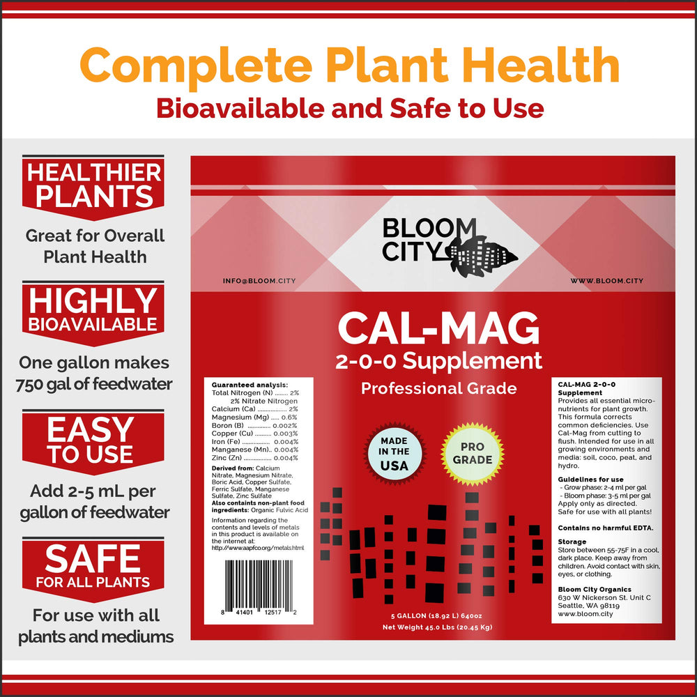 Bloom City aplicando fertilizante en maceta evidenciando crecimiento saludable