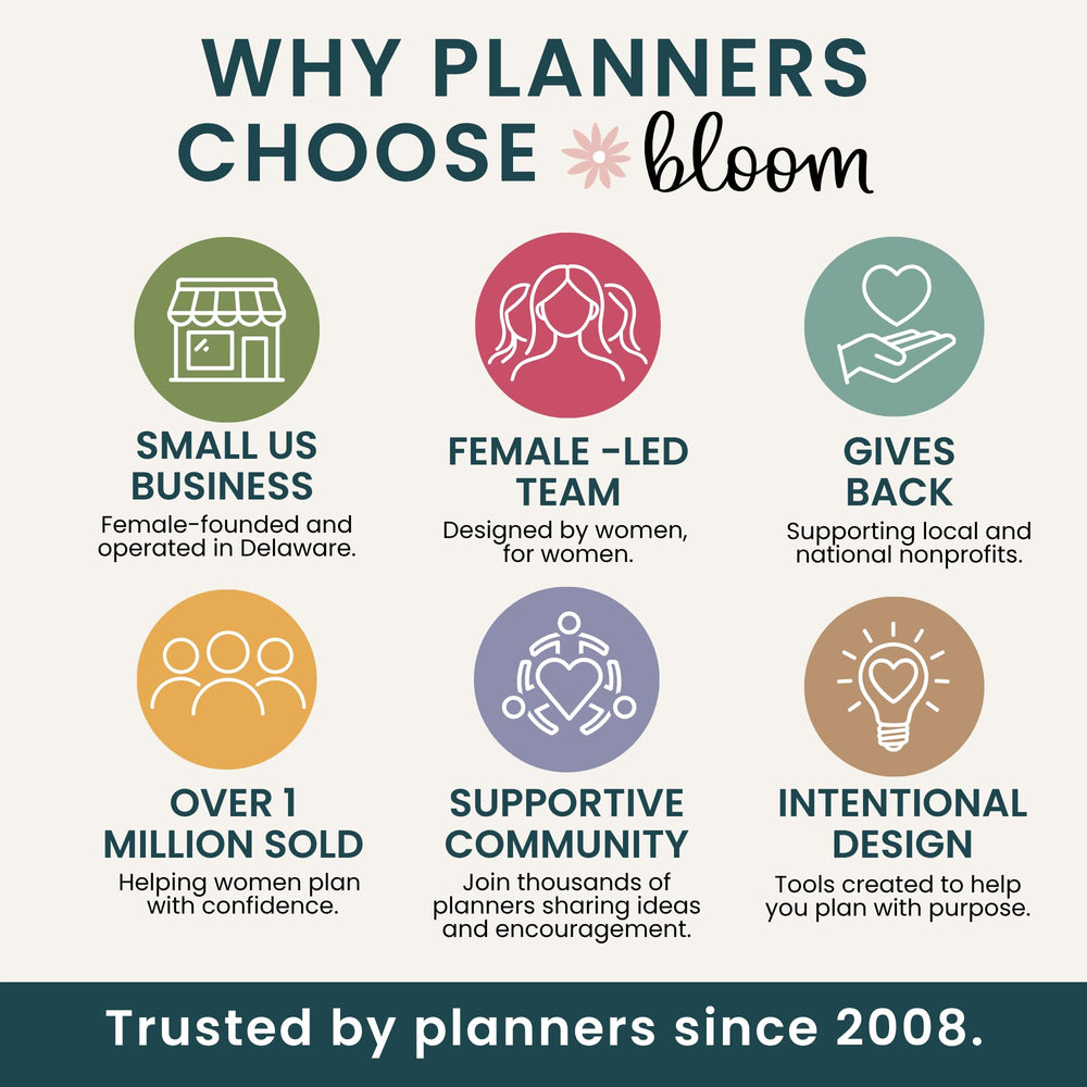 bloom etiqueta frontal con información del producto y beneficios