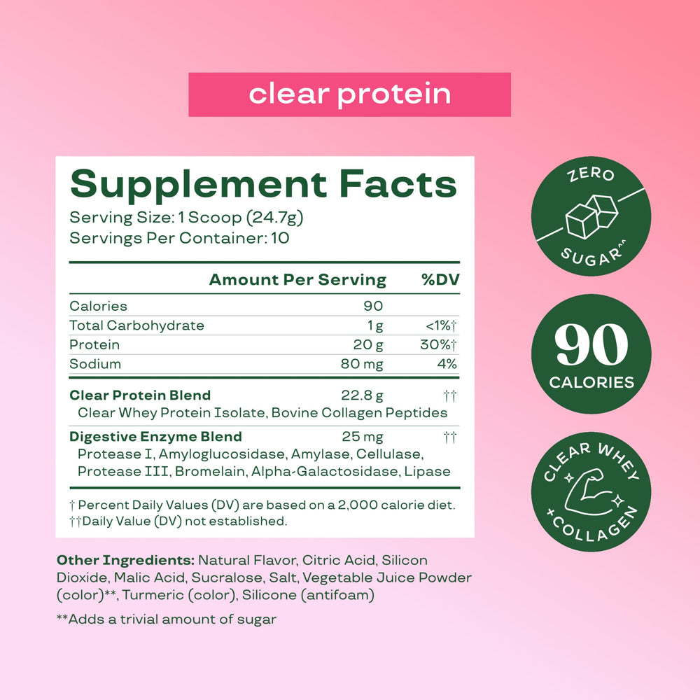 Comparación de tamaño del envase Bloom Nutrition de 10 porciones junto a una botella