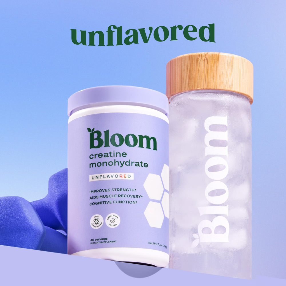 Textura del polvo micronizado de Bloom Nutrition y fácil disolución