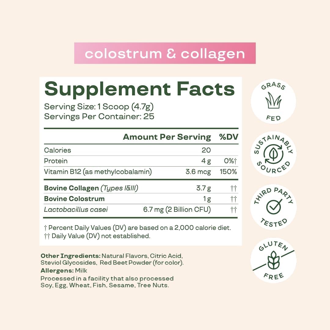 Bloom Nutrition cucharada con porción listada para dosificación precisa