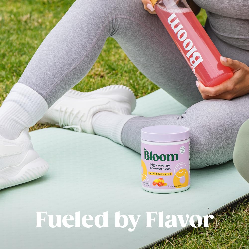 Bloom Nutrition usado en gimnasio, aumenta energía y enfoque durante el entrenamiento