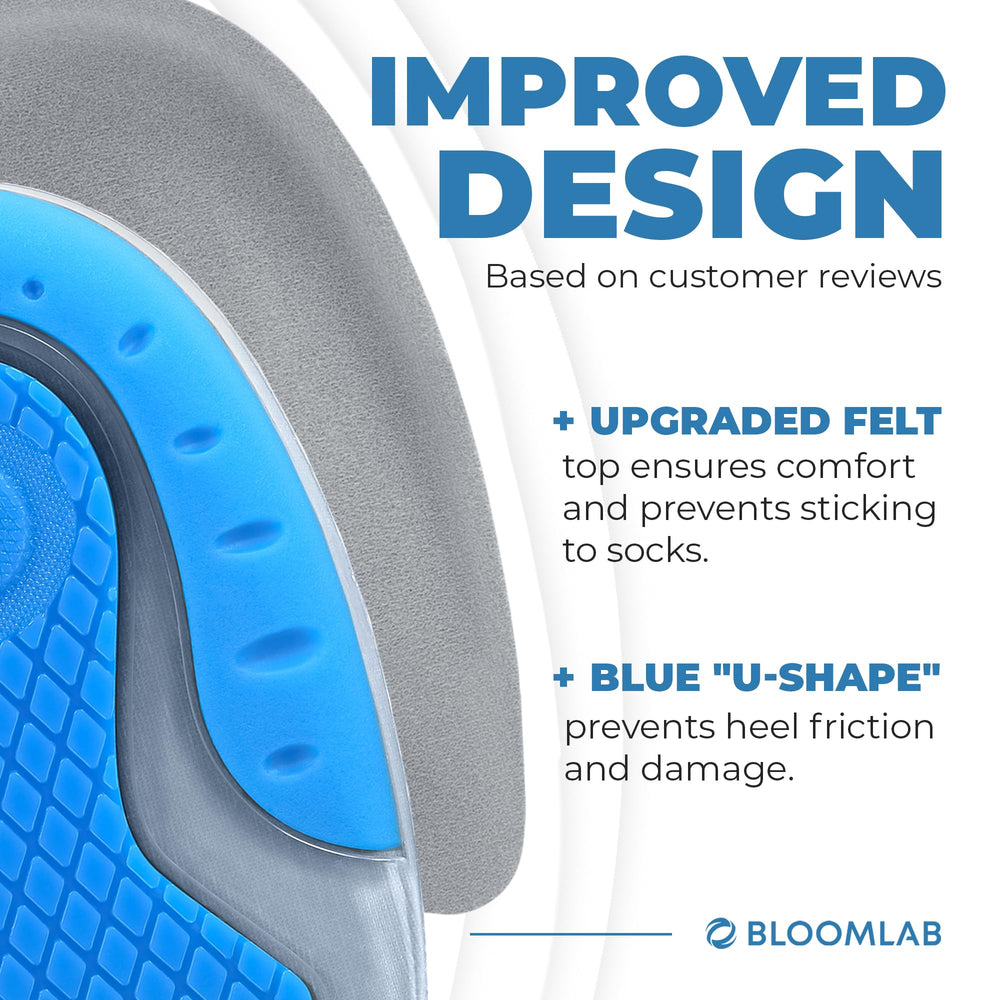 BloomLab copa colocada dentro de un zapato para mayor confort