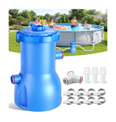 BluClear front view of pump showing compact design and easy placement