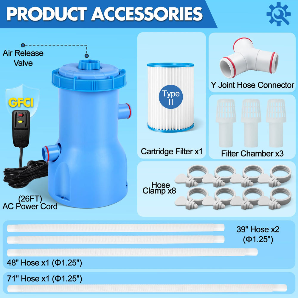 BluClear packaging and manual showing included instructions for fast setup