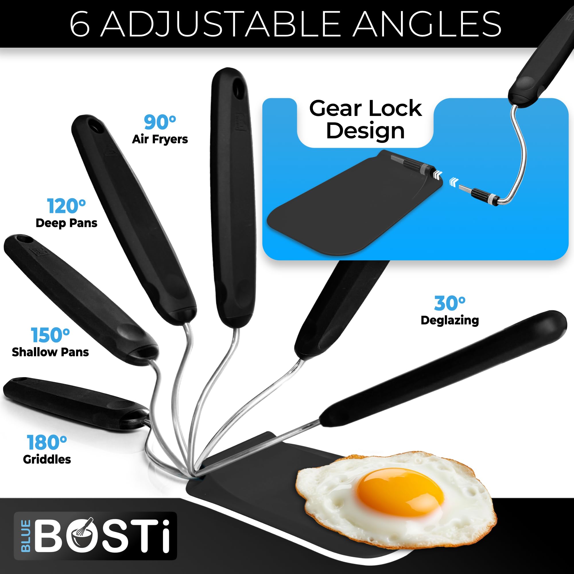 Blue Bosti detalle de las cabezas intercambiables para diferentes usos